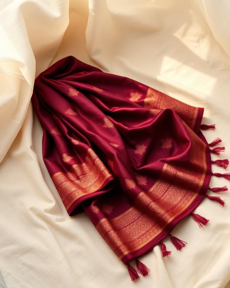 Deep Wine Banarasi