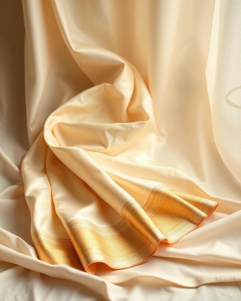 Ivory Banarasi Katan